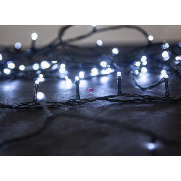 Deconline Kültéri fényfüzér 800 LED hidegfehér16m, IP44, 230V 8 program