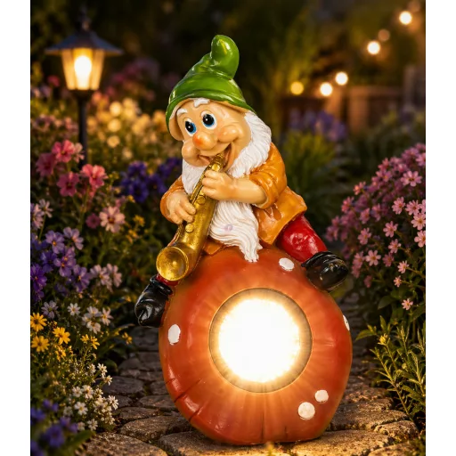 Dekoráció törpe szolár 3 LED