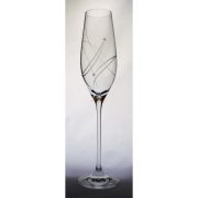   Kristály pohár swarovski dísszel pezsgő 210ml átlátszó 2 db-os Shine