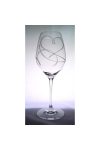 Kristály pohár swarovski dísszel bor 470ml átlátszó 2 db-os Luxury
