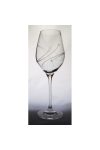 Kristály pohár swarovski dísszel bor 360ml átlátszó 6 db-os Premium