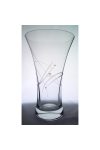 Üveg váza swarovski dísszel 250mm átlátszó Luxury