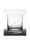 Kristály pohár swarovski dísszel whisky 280ml átlátszó 6 db-os Luxury