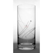   Kristály pohár swarovski dísszel long drink 300ml átlátszó 6 db-os