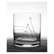   Kristály pohár swarovski dísszel whisky 280ml átlátszó 6 db-os