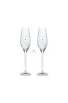 Kristály pohár swarovski dísszel pezsgő 210ml átlátszó 2 db-os Premium