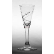   Kristály pohár swarovski dísszel pálinka 25ml 6 db-os Luxury