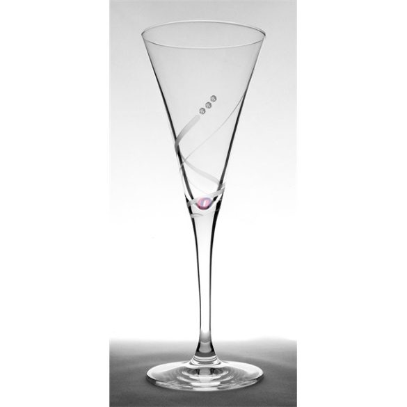 Üveg pohár swarovski dísszel koktél 200ml 6-db-os szett