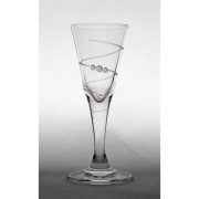 Kristály pohár swarovski dísszel likőr 25ml 6 db-os