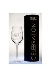 Kristály pohár swarovski dísszel bor 360ml Celebration 60yr