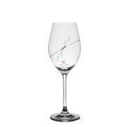   Kristály pohár swarovski dísszel bor 360ml átlátszó 6 db-os Shine