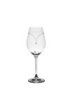 Kristály pohár swarovski dísszel bor 360ml átlátszó 6 db-os