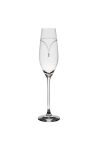 Kristály pohár swarovski dísszel pezsgő 210ml átlátszó 2 db-os