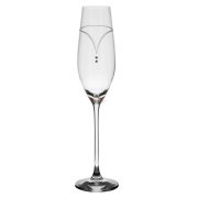   Kristály pohár swarovski dísszel pezsgő 210ml átlátszó 2 db-os