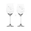 Kristály üveg pohár swarovski dísszel "Mr+Mrs" üveg 360 ml 2 db-os szett