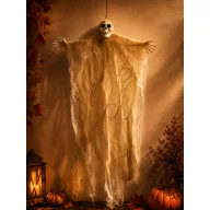 Akasztható Halloween csontváz szellem, fehér 80 cm