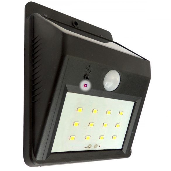 Grundig Napelemes lámpa LED kültéri fali reflektor mozgásérzékelővel fekete
