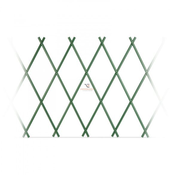 Széthúzható Kerti kerítés, növényfuttató zöld 60 x 180 cm