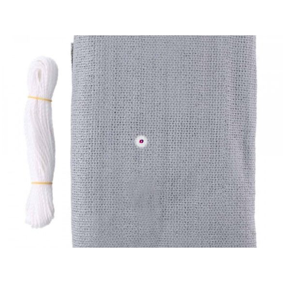 Árnyékoló teraszkorlátra 6m x 0,75cm PE szürke