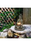 Napelemes lámpa buddha szobor 28 cm Grundig