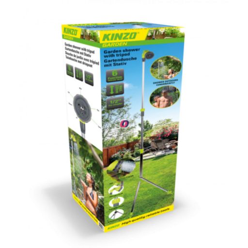 Kerti zuhany alu 5 funkciós zuhanyfej, gyorscsatlakozóval