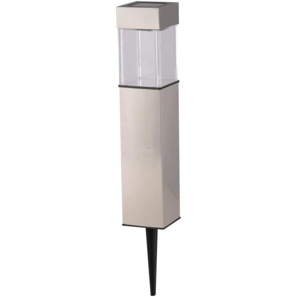 Grundig Napelemes lámpa Square Inox 40 cm PowerLED