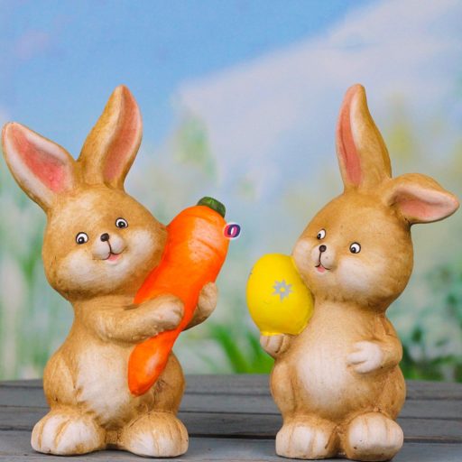 Húsvéti nyuszi figura 20 cm 2 féle répával, tojással, választható kivitel