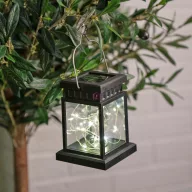 Napelemes lámpás melegfehér LED, 12,5 cm