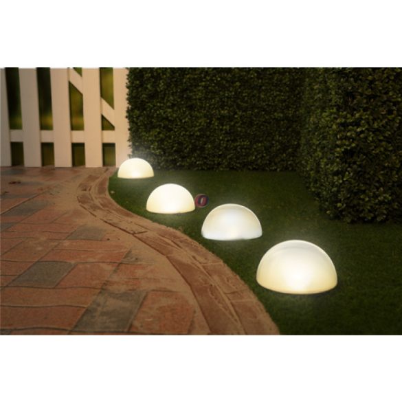 5 db-os Napelemes kerti félgömb lámpa szett leszúrható melegfehér + színváltós