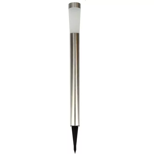 Grundig XL Napelemes oszlop lámpa Iezüst inox 90 cm PowerLED
