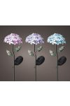 Prémium napelemes Hortenzia virág lámpa 54 cm 26 led 3 féle választható szín