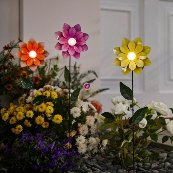 Luxury napelemes lámpa virágok 4 féle szín 50 cm