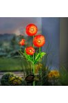 XL Luxury napelemes virág lámpa Pipacsok 80 cm