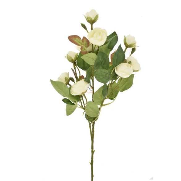 Selyemvirág boglárka csokor 75 cm fehér