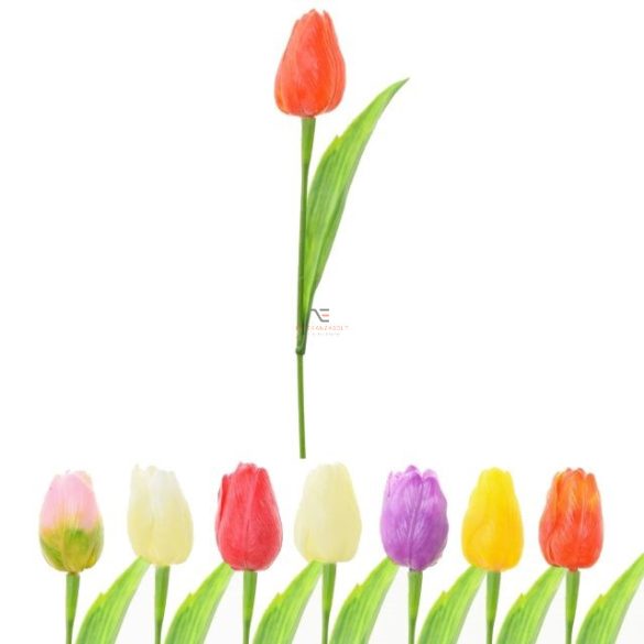 Selyemvirág tulipán 50cm színes 8 féle