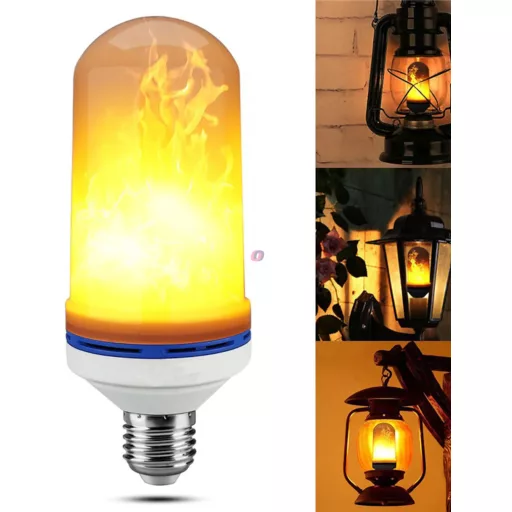 Fáklyaláng effektes LED izzó, lobogó láng effekt E27, 6W