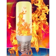   Fáklyaláng effektes LED izzó, lobogó láng effekt E27, 6W