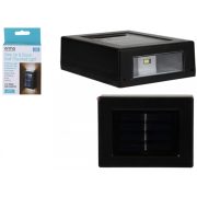   Napelemes fali lámpa, 2 db melegfehér SMD LED, cserélhető akkumulátor