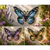   Óriás pillangó nyakkendő mintás 34 cm választható szín, falra rögzíthető
