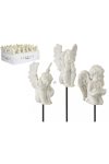 Angyal sírdísz figura leszúrható 12 cm, 3 féle