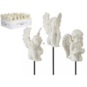 Angyal sírdísz figura leszúrható 12 cm, 3 féle