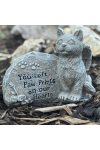 Cica, Kutya síremlék, emléktábla, emlék őrző Angyalok 16,5 cm