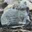 Cica, Kutya síremlék, emléktábla, emlék őrző Angyalok 16,5 cm