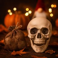 5 db-os Halloweeni Koponya szett