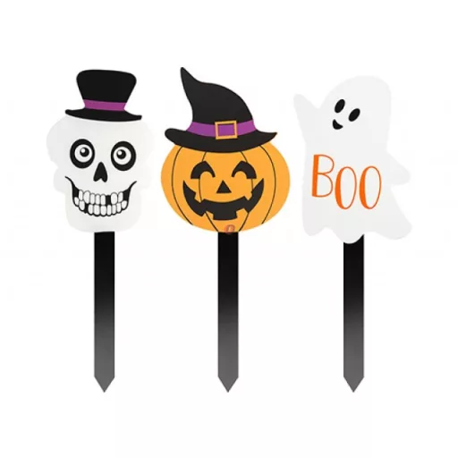 Halloween leszúrható tábla dekoráció – 3 féle design