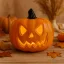 Látványos Halloween tök dekoráció beépített LED világítással 20 cm