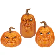Halloween  tök figura – 3 féle arccal 7 cm