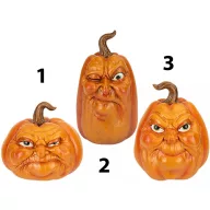   Halloween fura dísztök poly– 3 féle választható arccal 12 cm