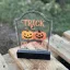 Halloween-i asztali sírkő dekoráció, 3 féle választható minta 20 cm