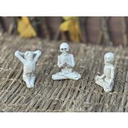   Halloweeni dekor csontváz figura 7 cm, 3 féle választható kivitel